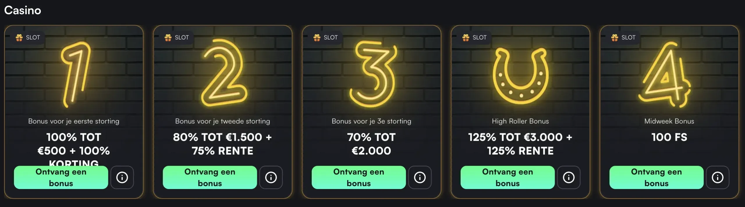 Welkomstbonus Slots